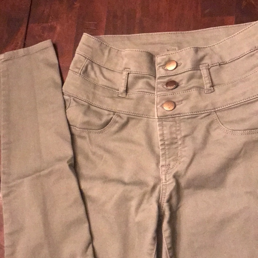 Army Green high waisted jeans